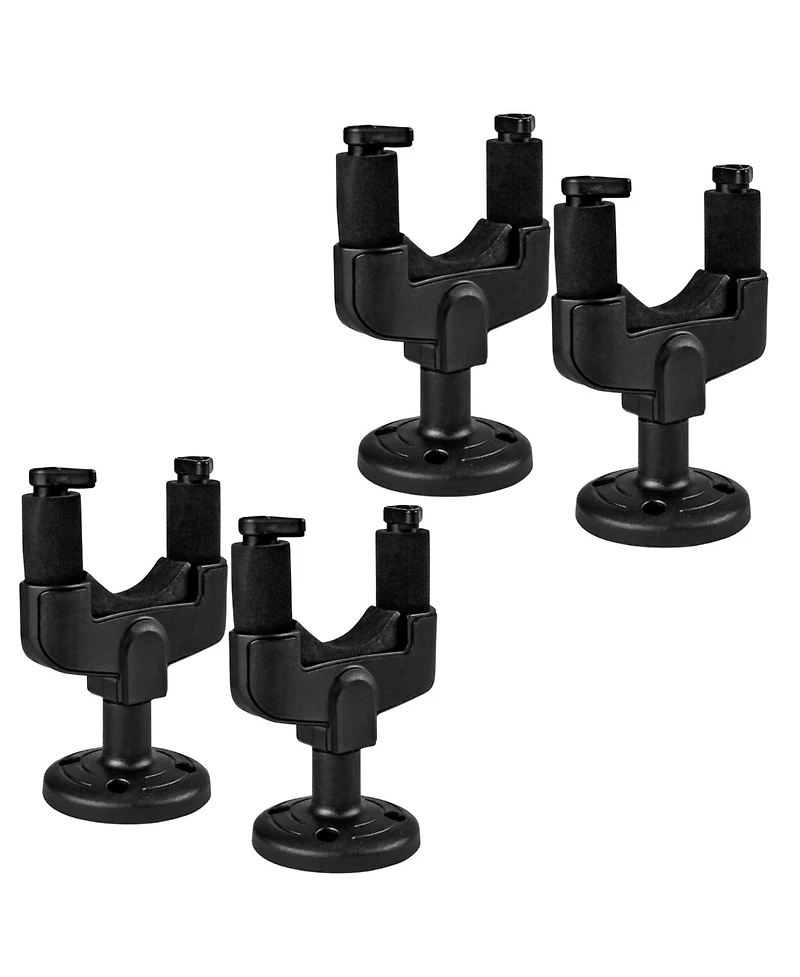 5 Core Guitar Wall Mount Hanger 4Pcs Adjustable Display Wall Hook Holder Hard Wood Base - Gh Abs 4Pcs