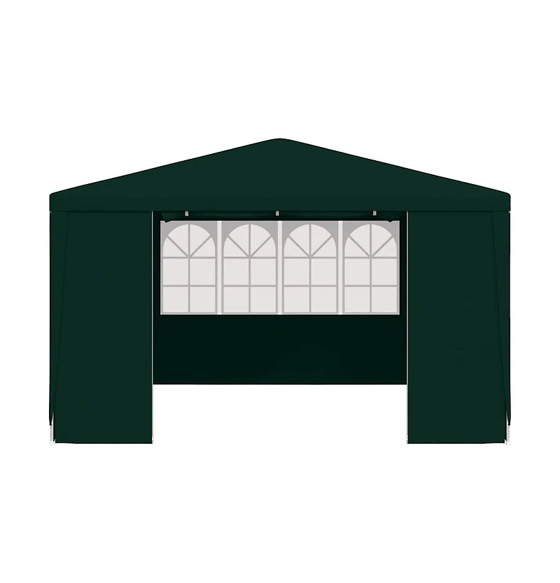vidaXL Party Tent Green Polyethylene, Steel Large Collapsible