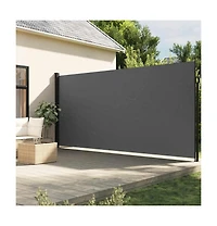 vidaXL Retractable Side Awning Anthracite