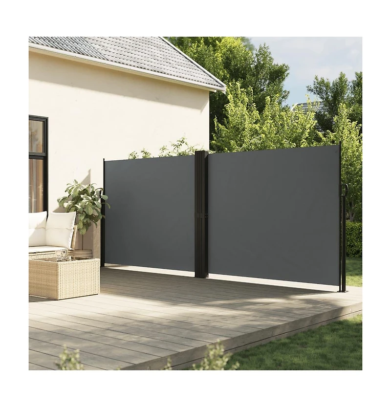 vidaXL Retractable Side Awning Anthracite 70.9"x472.4"