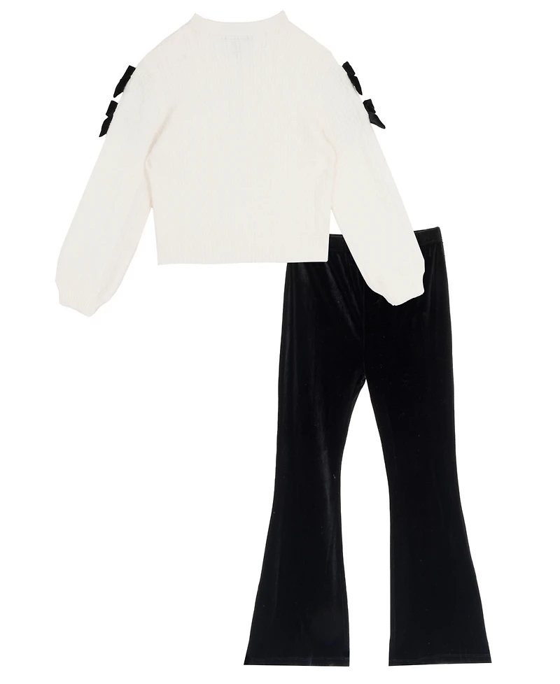 Rare Editions Girls 7-12 2-Piece Sweater and Pant Set