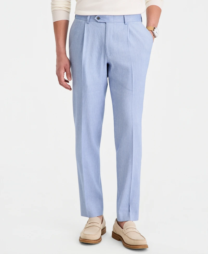 Michael Kors Men's Linen Blend Classic-Fit Pant
