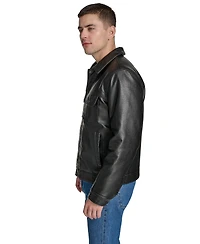 Levi's Men's Faux Leather Trucker Jacket