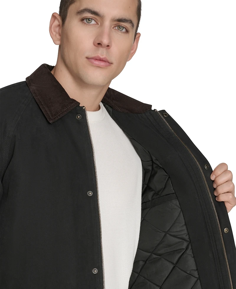 Levi's Men's Cotton Canvas with Corduroy Collar Barn Jacket