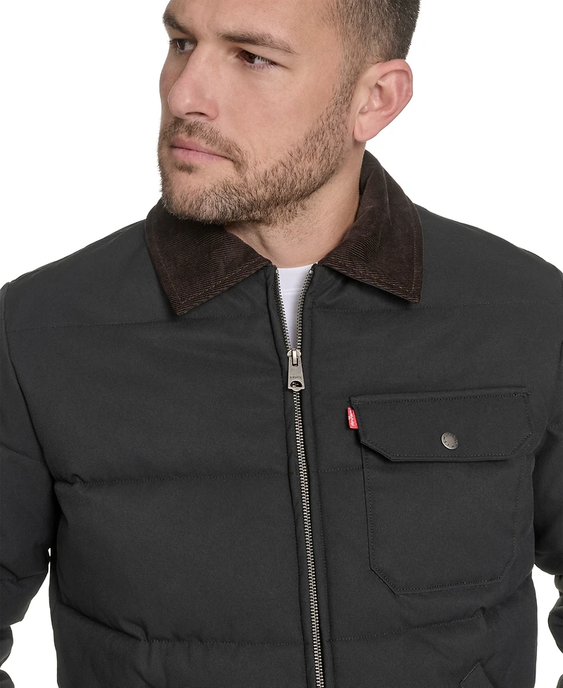 Levi's Men's Quilted Corduroy Collar Depot Jacket