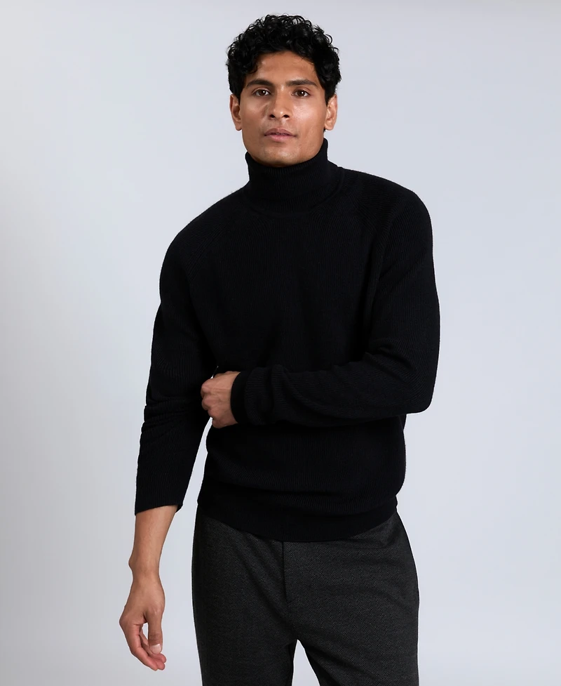 Kenneth Cole Men's Fold Over Turtleneck Sweater