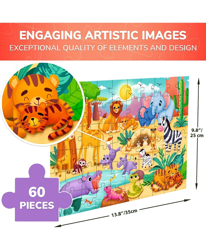 Quokka 60 Pieces Jigsaw Puzzles for Kids Ages 4-6