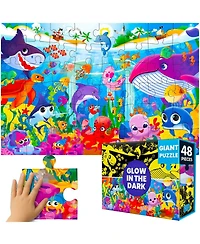 Quokka 2x3 Ft Glow the Dark Floor Puzzle for Kids Ages 4-8