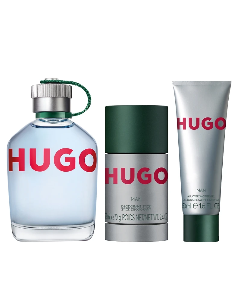 Hugo Boss 3-Pc. Men's Hugo Eau De Toilette Fragrance Set