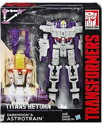 Astrotrain and Darkmoon Voyager Class | Transformers Generations Titans Return