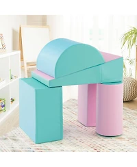 Gymax Toddler 5 Pcs Climb & Crawl Activity Playset Soft Foam Block Play Structure