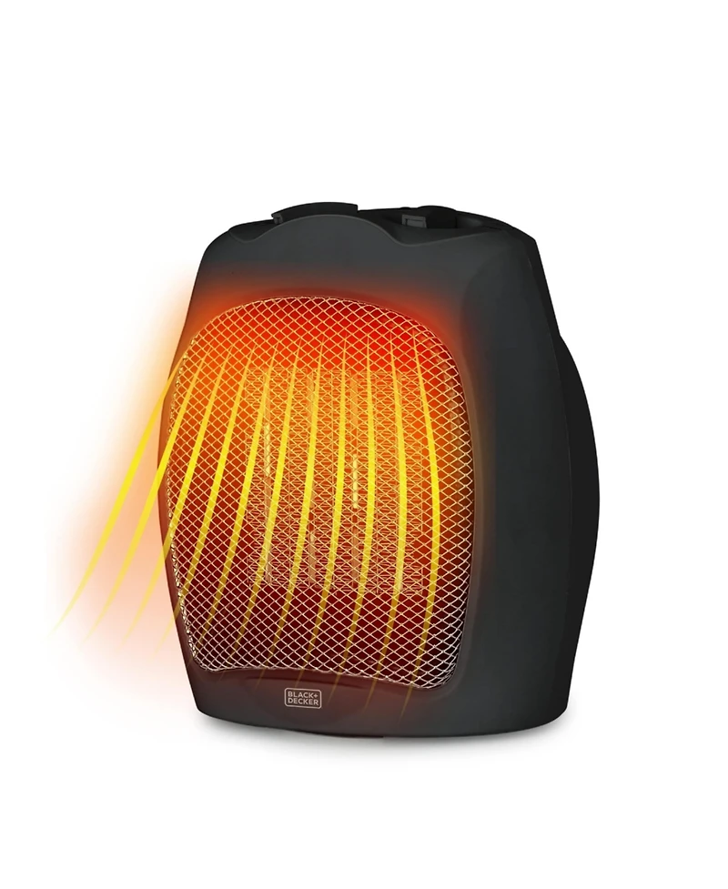 Black+Decker 1500W Portable Space Heater, Black