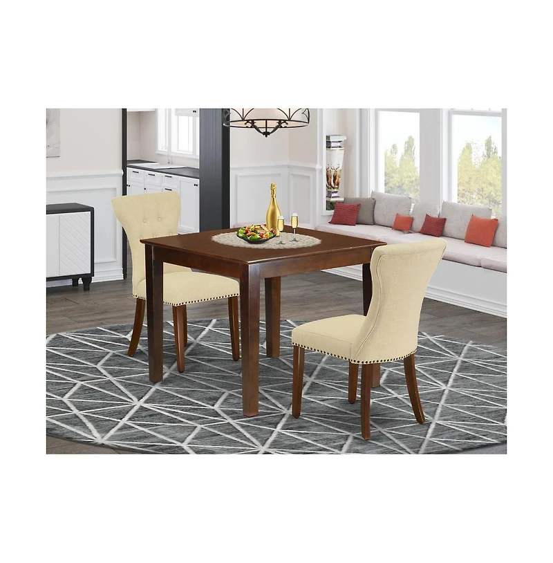 East West Furniture Dining Room Set Mahogany