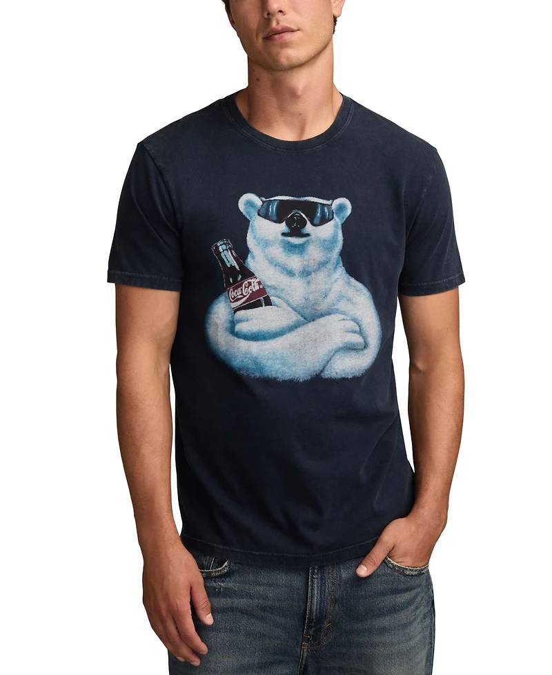 Lucky Brand Men's Coke Polar Bear Print Crewneck T-Shirt