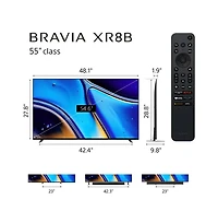 55" Class Bravia XR8B Oled Led Hdr 4K Smart Google Tv - K55XR8B