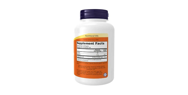 Now Foods Wheat Germ Oil ,100 Softgels