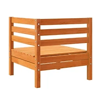 Garden Sofa Wax Brown Solid pine wood Medium Modular