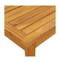 Garden Table Natural Wood Solid Acacia Wood
