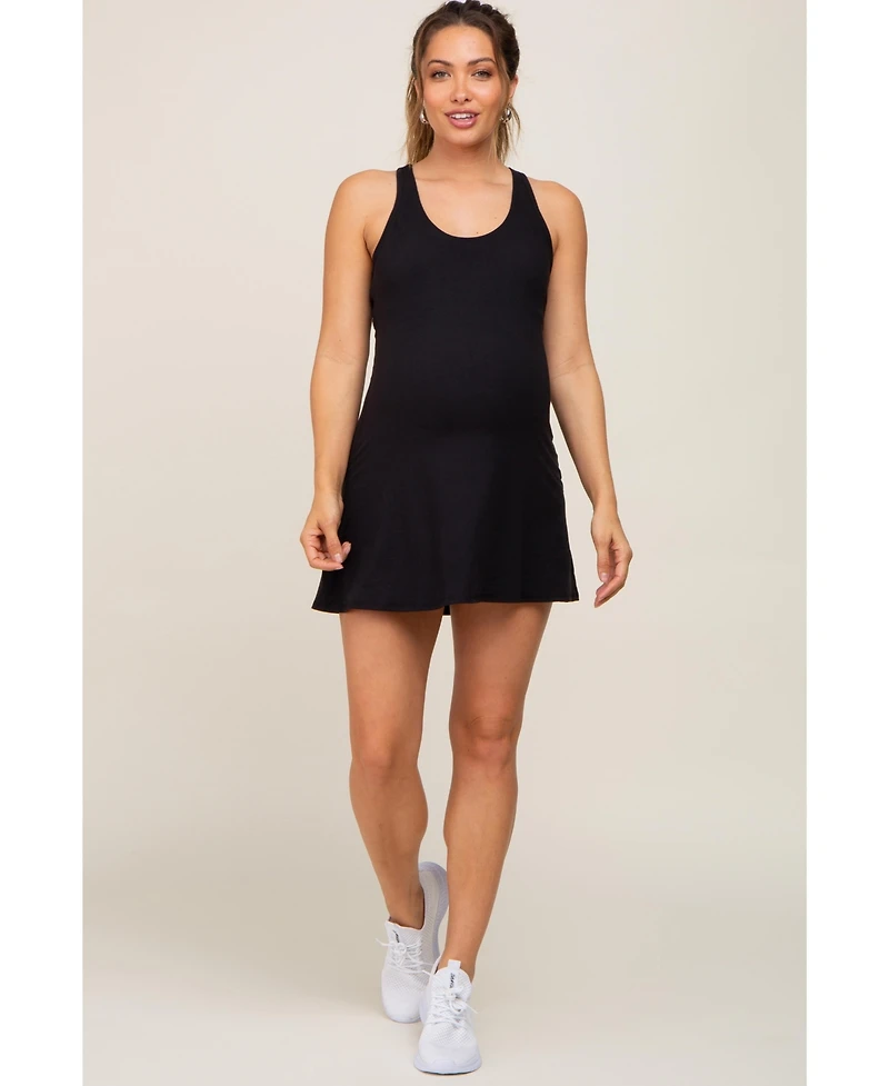 Pinkblush Maternity Grey Tennis Racerback Romper Dress