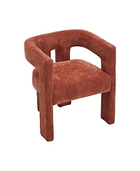 Mondawe 2PC Chenille Fabric Armchairs - 250lb Capacity Barrel Chairs