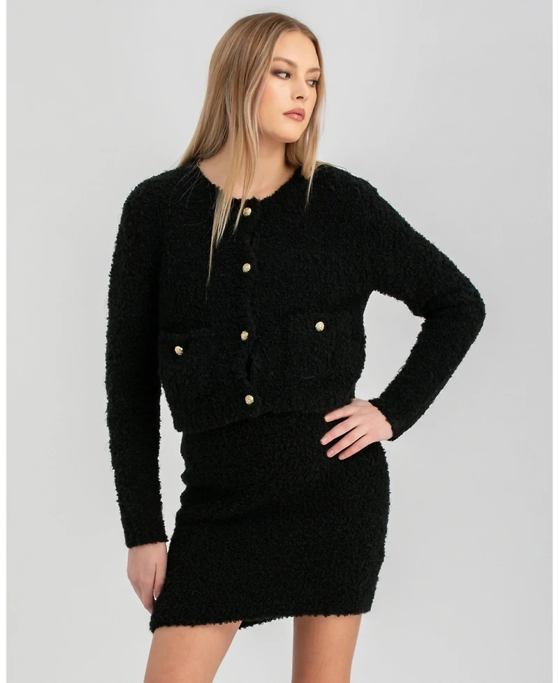 Pietro Brunelli Maternity Strapless Tweed Bodycon Mini Dress Verbier
