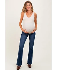 Pinkblush Maternity Dark Wash Super High Rise Bootcut Jeans