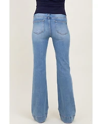 Pinkblush Maternity Medium High Rise Flare Jeans