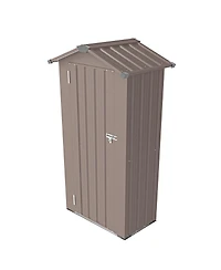 Mondawe 2.5FT Galvanized Steel Storage Shed - Waterproof & Lockable