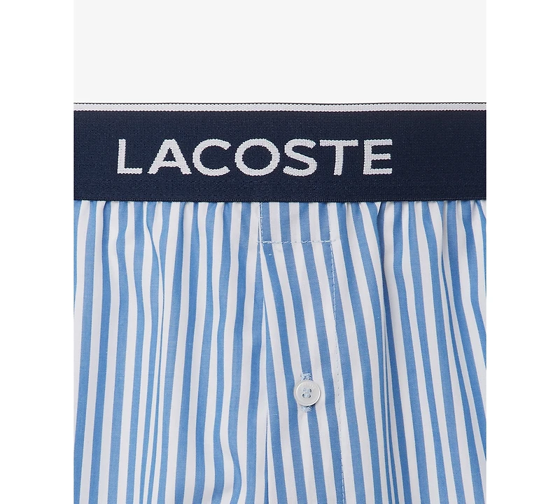 Lacoste Men's 3-Pack Regular-Fit Woven Boxer Set