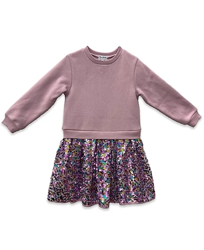 Blueberi Boulevard Girls 2T-6X Sequin Detail Dress