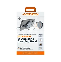 Ventev 15W Qi2 Magnetic Wireless Ultrafast 360 Rotating Charging Stand