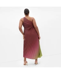 City Chic Women's Aliza Print Pleat Maxi Dress