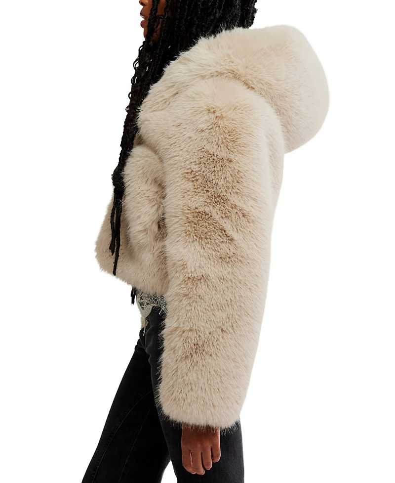 Free People Louder Please Fur Jacket