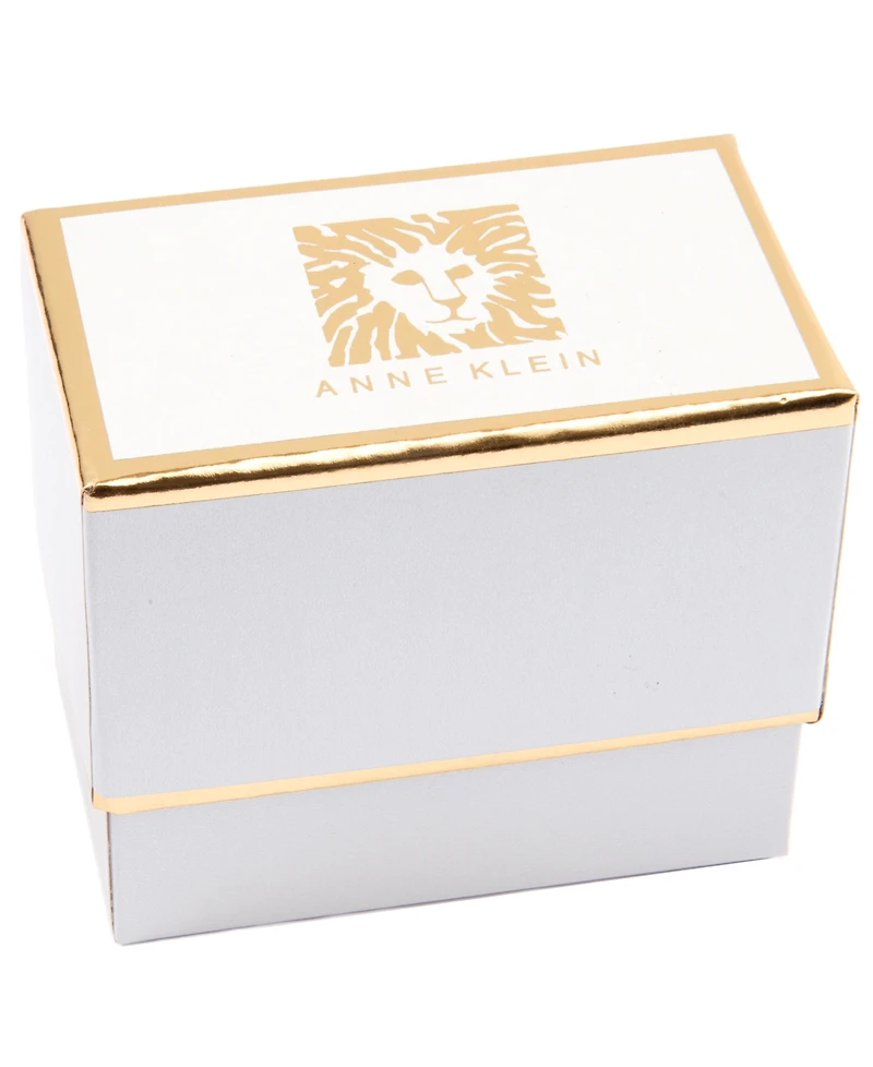 Anne Klein Gold-Tone Multirow Stationed Stones Cuff Bracelet