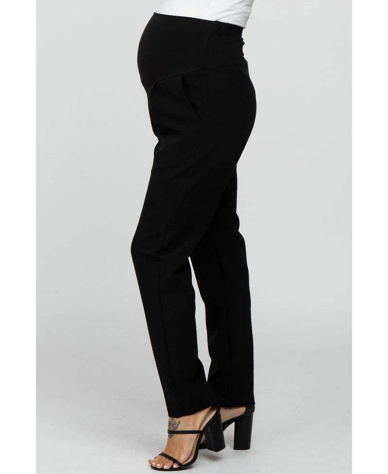 Pinkblush Maternity Navy Blue Pleated Relax Fit Pants