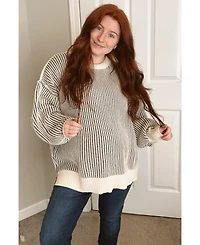 Pinkblush Maternity Ribbed Balloon Sleeve Sweater