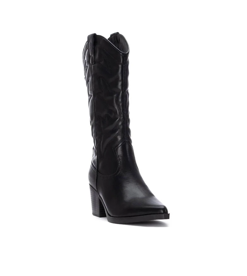 Women's Embroidered Italian Western Boots By Xti