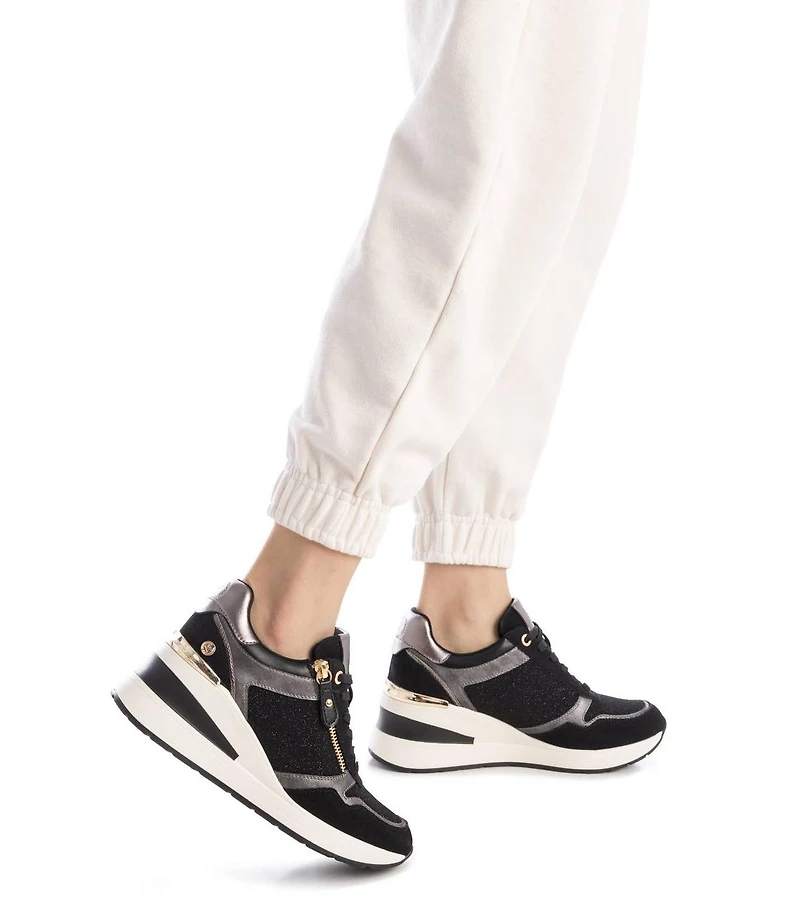 Xti Women's Side Zipper Wedge Sneakers By