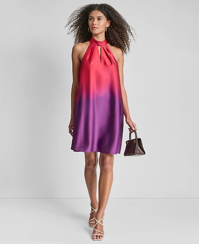 Dkny Petite Sleeveless Mock Neck Shift Dress
