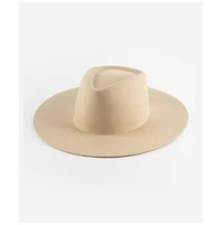 Dakota Wide Brim Felt Hat with Triangle Crown for Stylish Protection