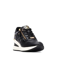 Xti Women's Quilted Wedge Sneakers By