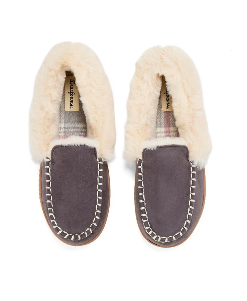 Dearfoams Women's Ryland Cabin Moccasin Slipper