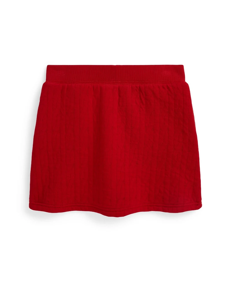 Polo Ralph Lauren Girls 7-16 Quilted Cable-Motif Skirt