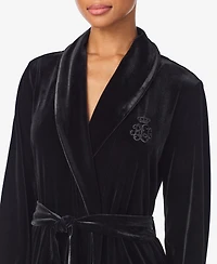 Lauren Ralph Women's Long Sleeves Shawl Collar Robe