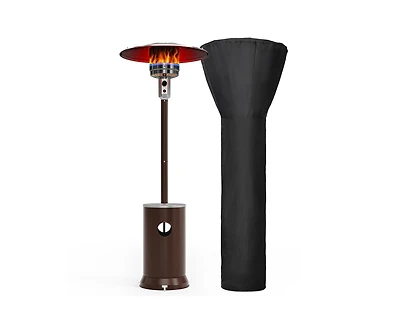 Pamapic 48000 Btu Stainless Steel Propane Standing Patio Heater
