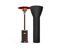 Pamapic 48000 Btu Stainless Steel Propane Standing Patio Heater