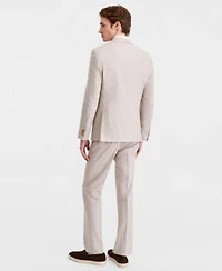 Kenneth Cole Reaction Mens Check Slim Fit Techni Cole Suit Separates