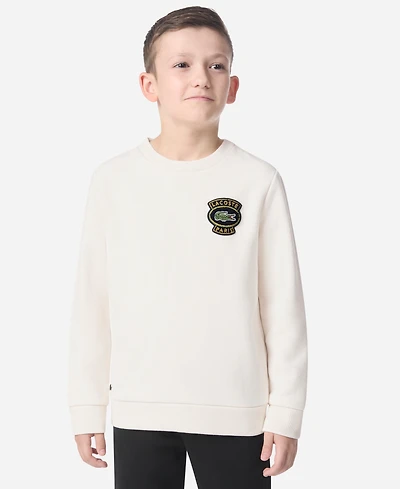 Lacoste Boys 8-20 Chenille Patch Crewneck Sweatshirt