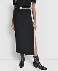 Dkny Jeans Women's Color Block Maxi Skirt
