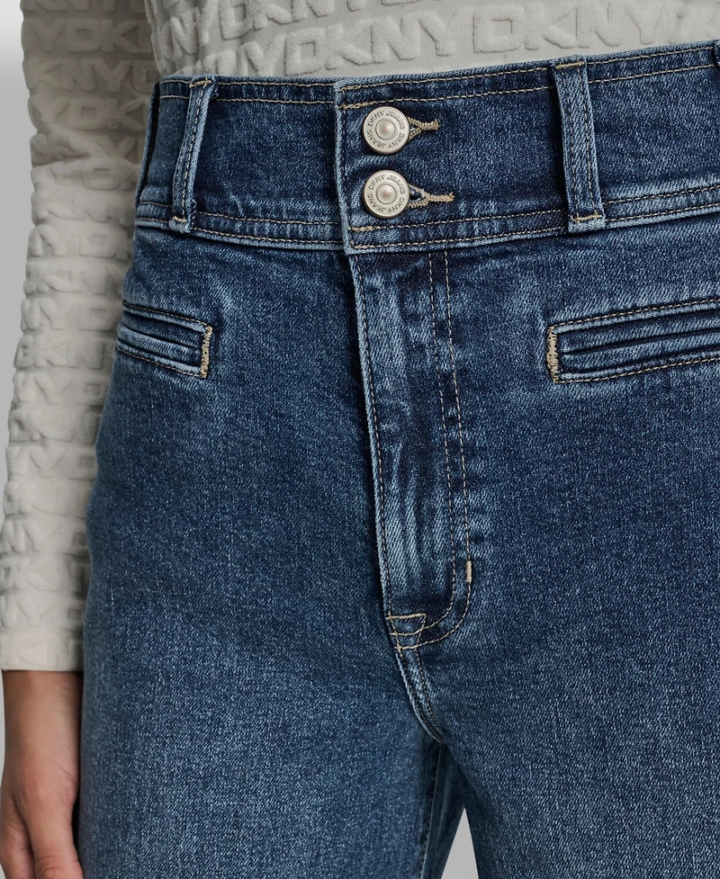 Dkny Jeans Women's High Rise Double Button